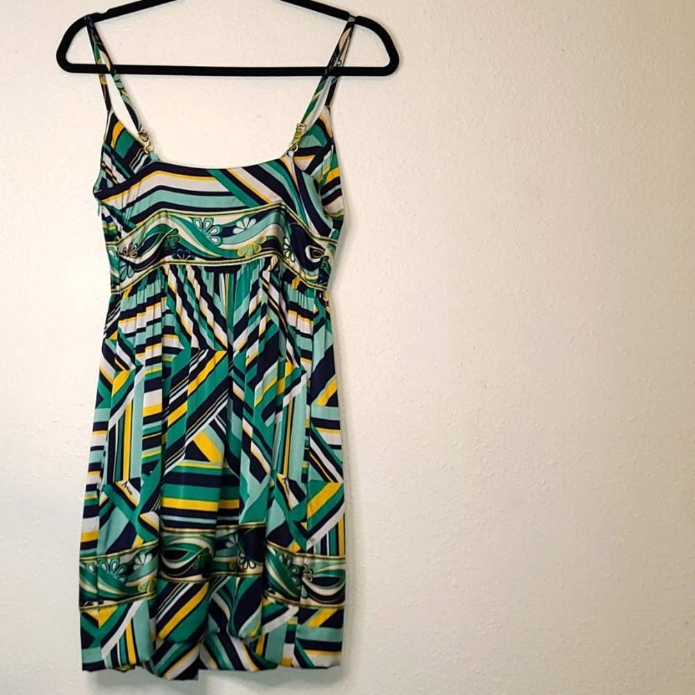 Marciaro Dress by GUESS 95% Silk Adjustable Straps Mid-Mini Dress Size XS EUC - Picture 4 of 15